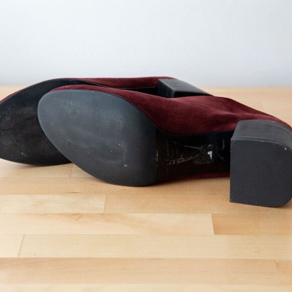 Acne Studios Burgundy Suede Leather Pumps, Size US 6.5 / EU 37 | Dust Bag Inc - Picture 13 of 13